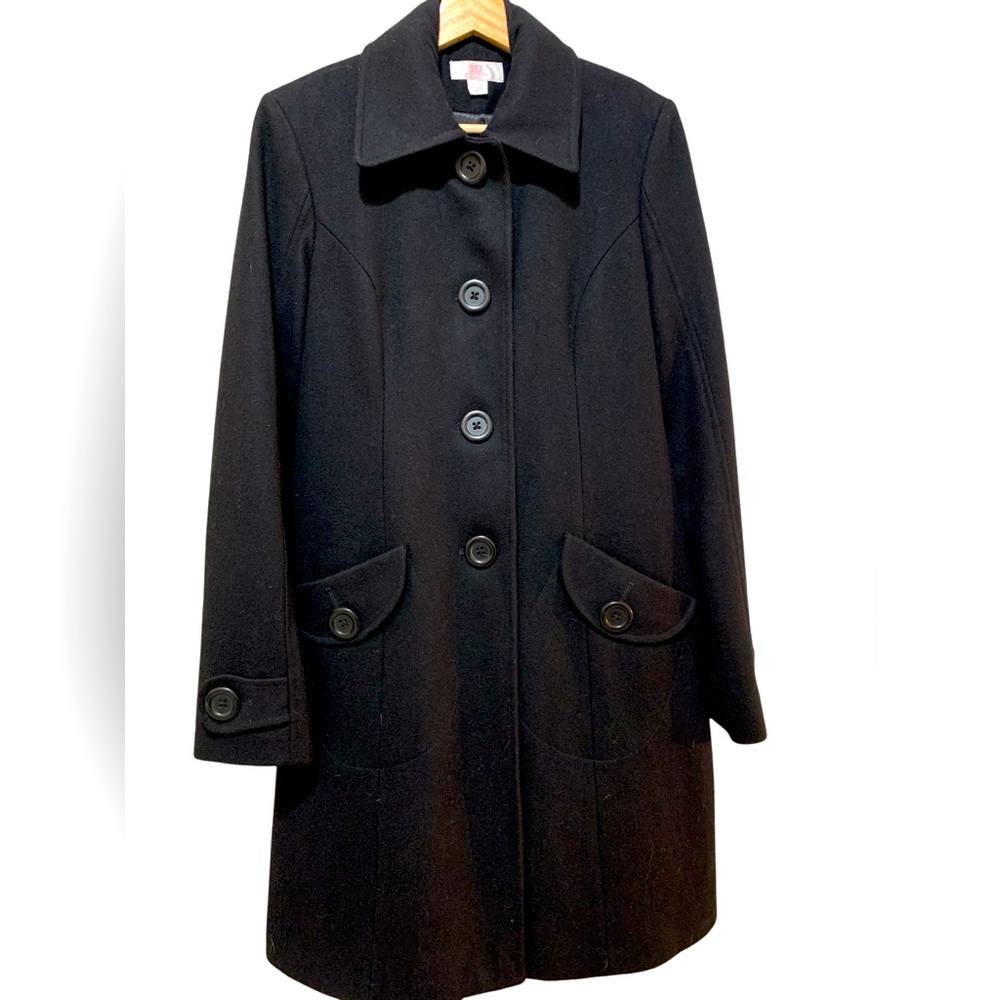 JLo Classic Wool Coat Sz M